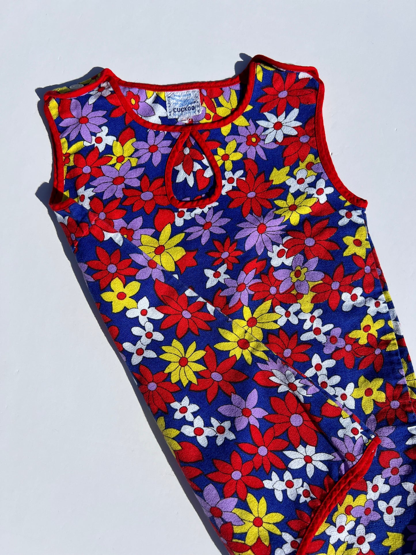 Cuckoo Vintage Cotton Floral Shift Dress - Age 2-3y
