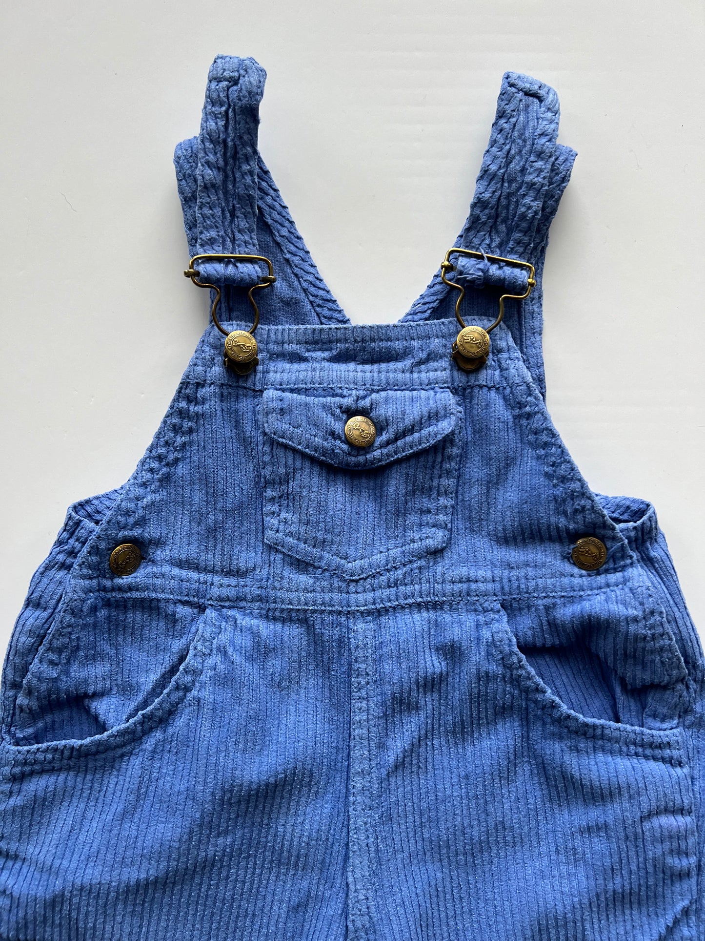 J.f.b Vintage Purple Cord Dungarees - 6-12m