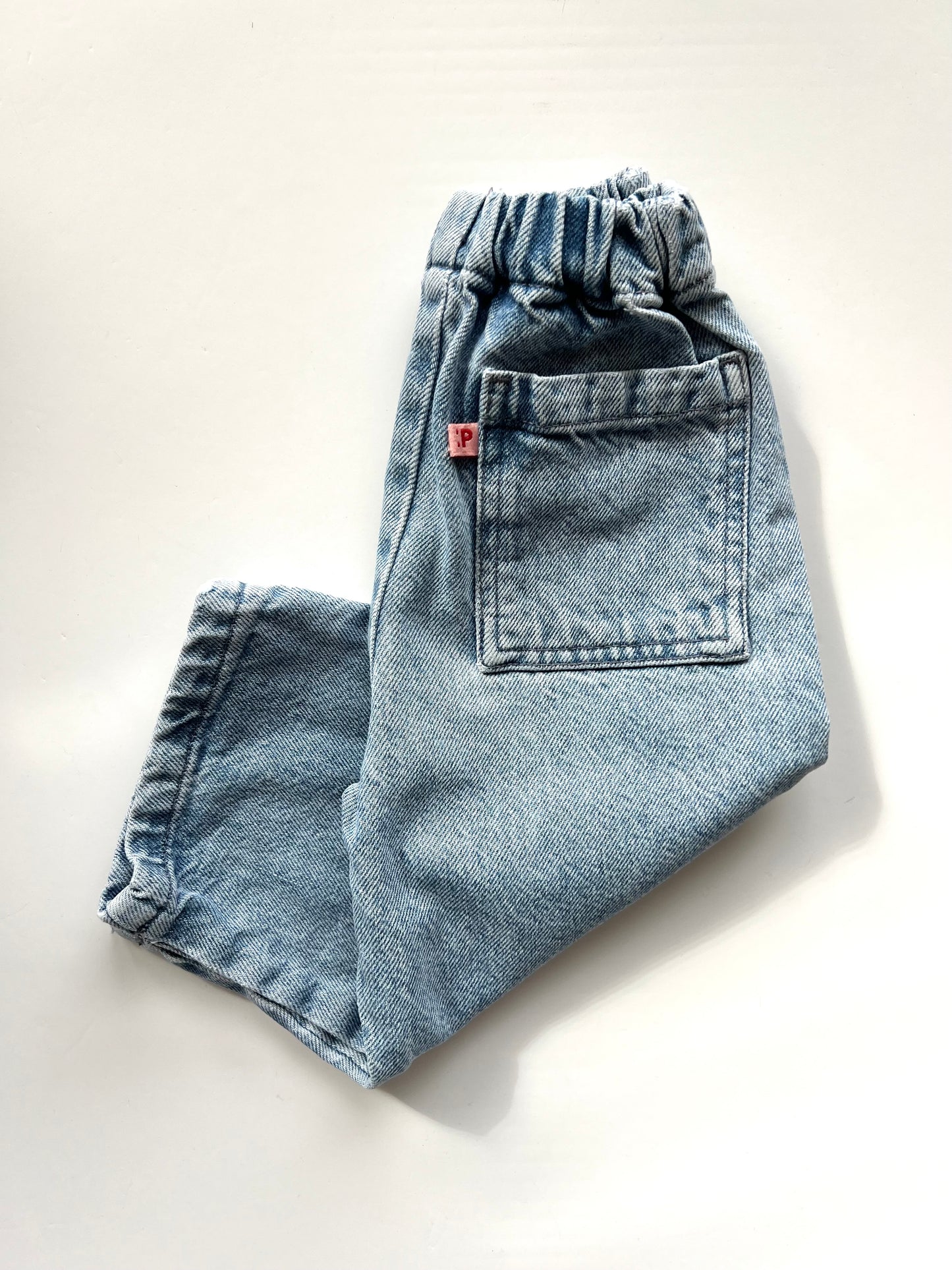 P Denim Lightwash Straight Leg Jeans - Age 1-2y