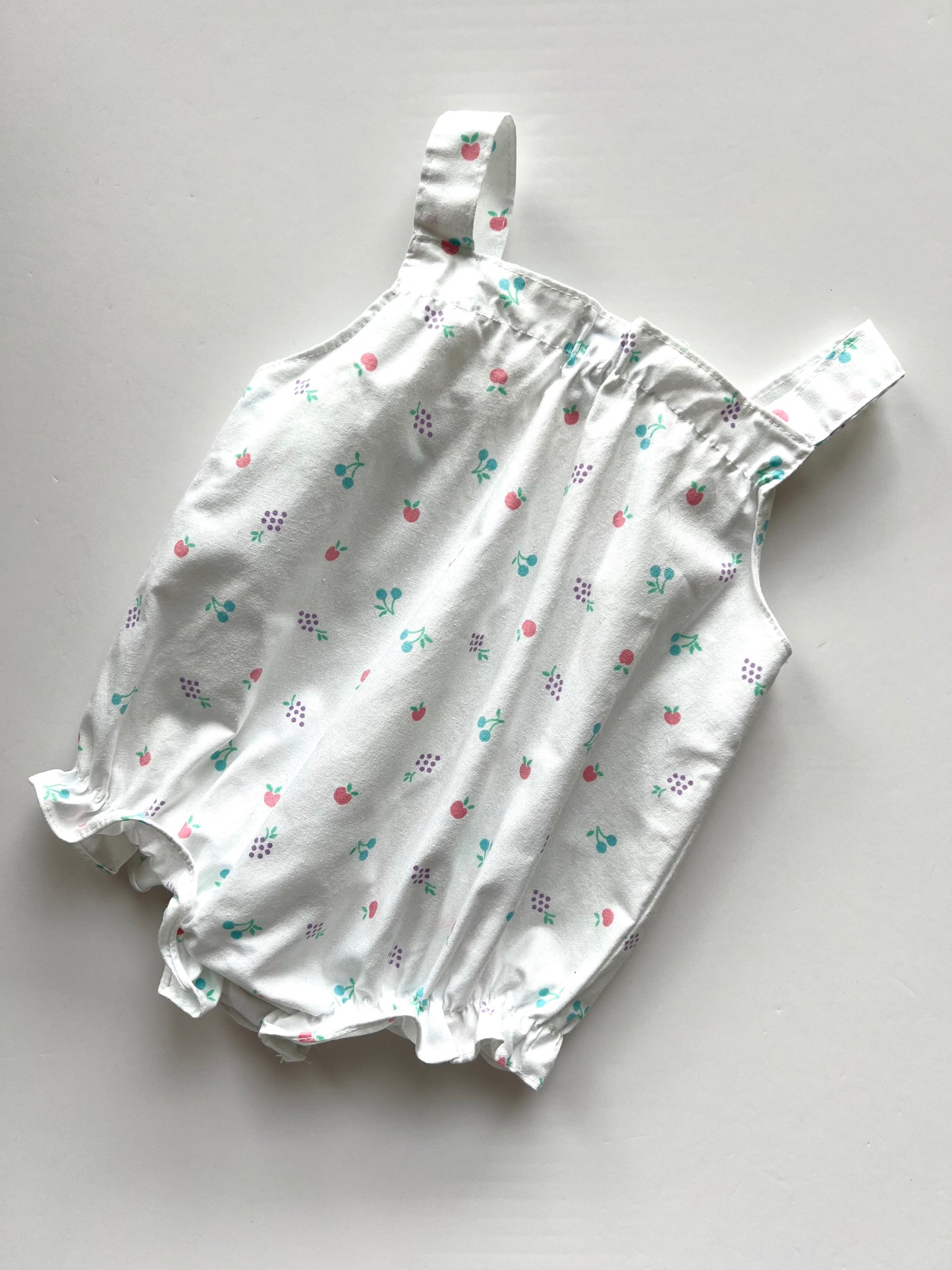 Lacoste Izod Vintage Fruit Print Romper - Size 3-6m