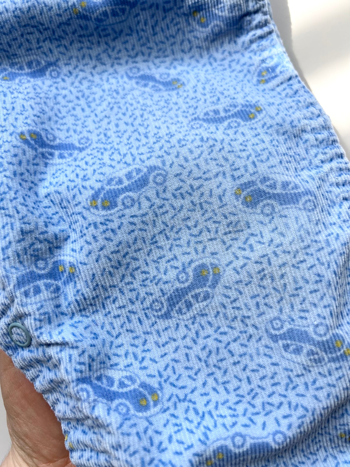 Oshkosh Vintage Cord Car Print Dungarees - Age 18m