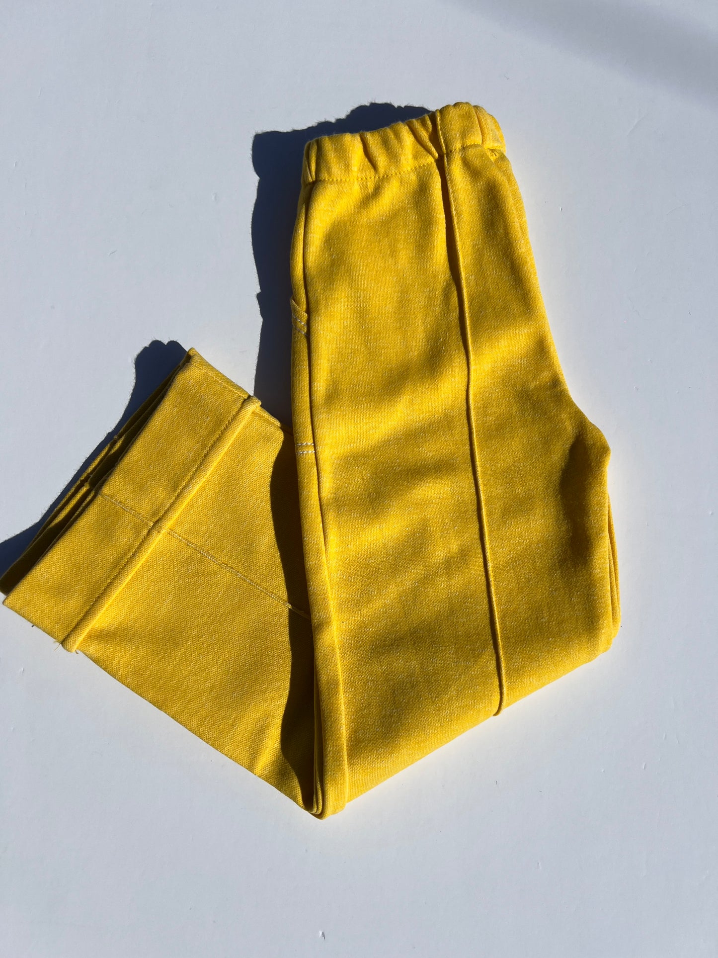 Danish Vintage Yellow Stretch Trousers - Age 4