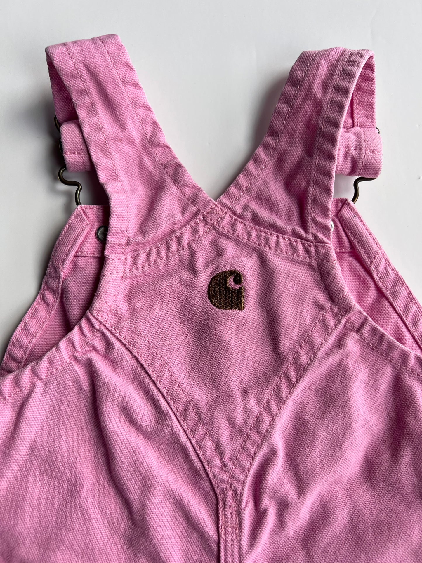 Carhartt Pink Canvas Dungarees - Age 12m