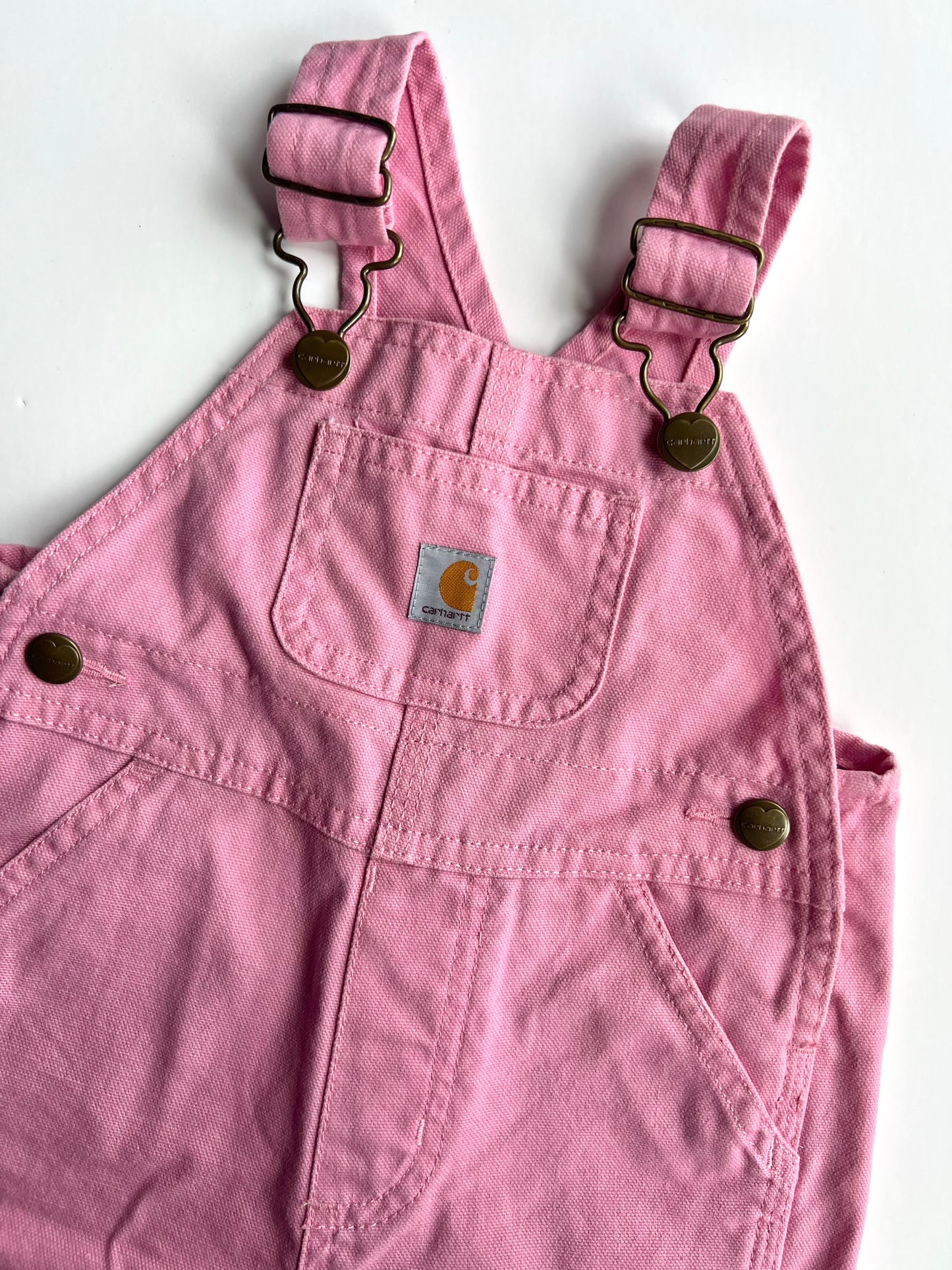 Carhartt Pink Canvas Dungarees - Age 9m