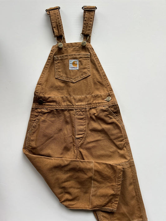 Carhartt Vintage Double Knee Duck Brown Dungarees- Age 4T