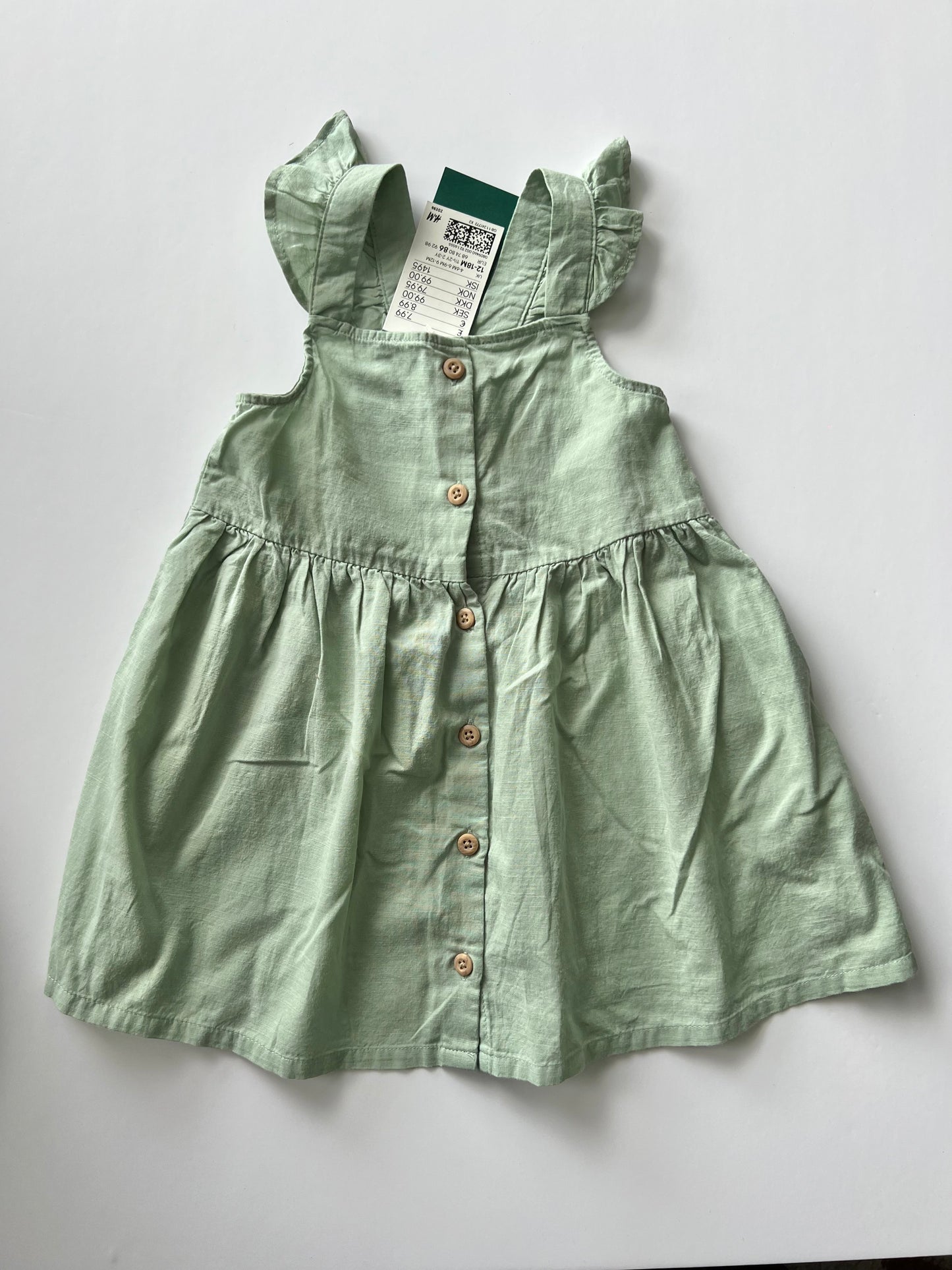 H&M Cotton Flared Dress - Age 12-18m