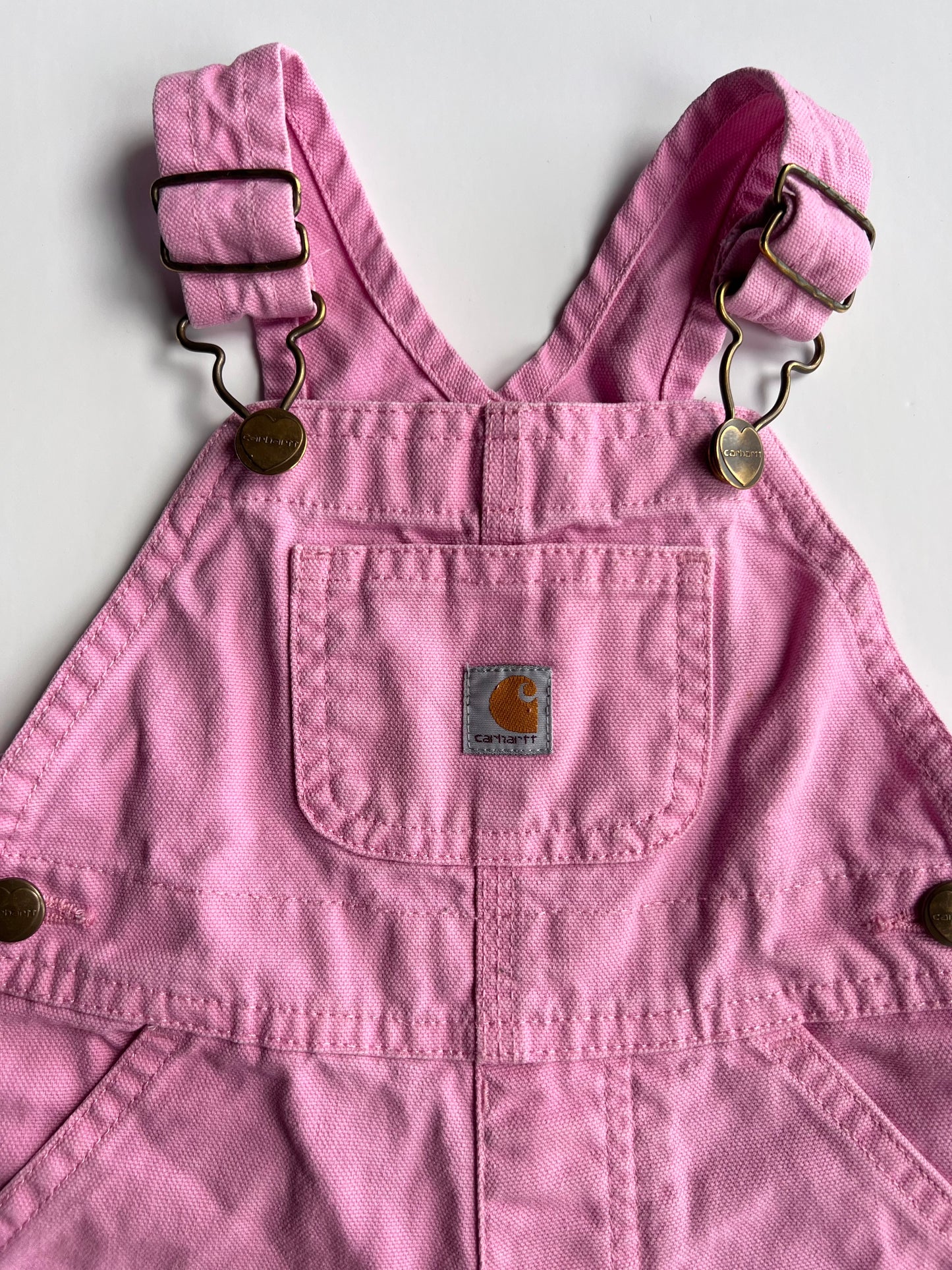 Carhartt Pink Canvas Dungarees - Age 12m