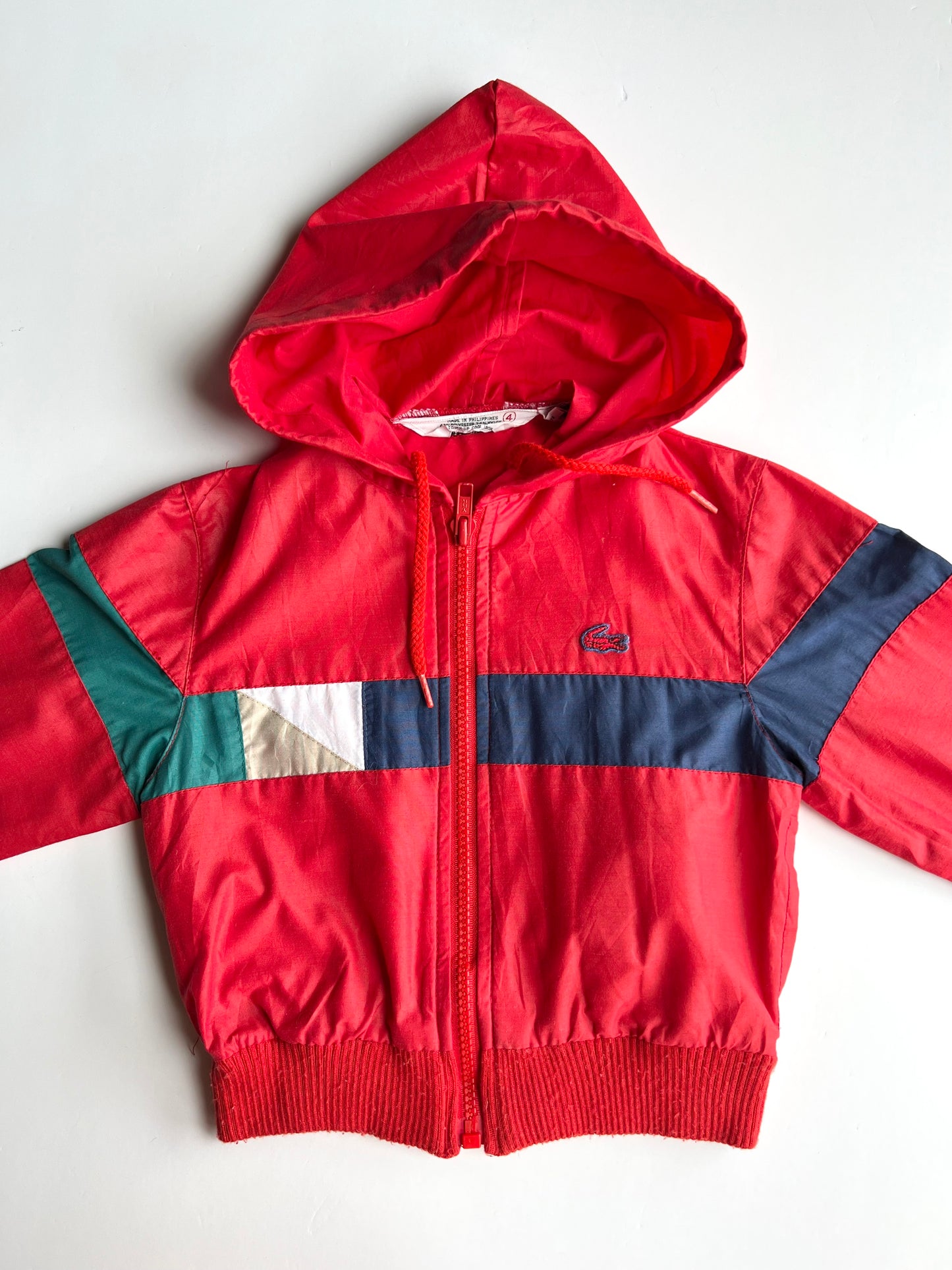 Izod Lacoste Vintage Hooded Jacket - Age approx 18m+