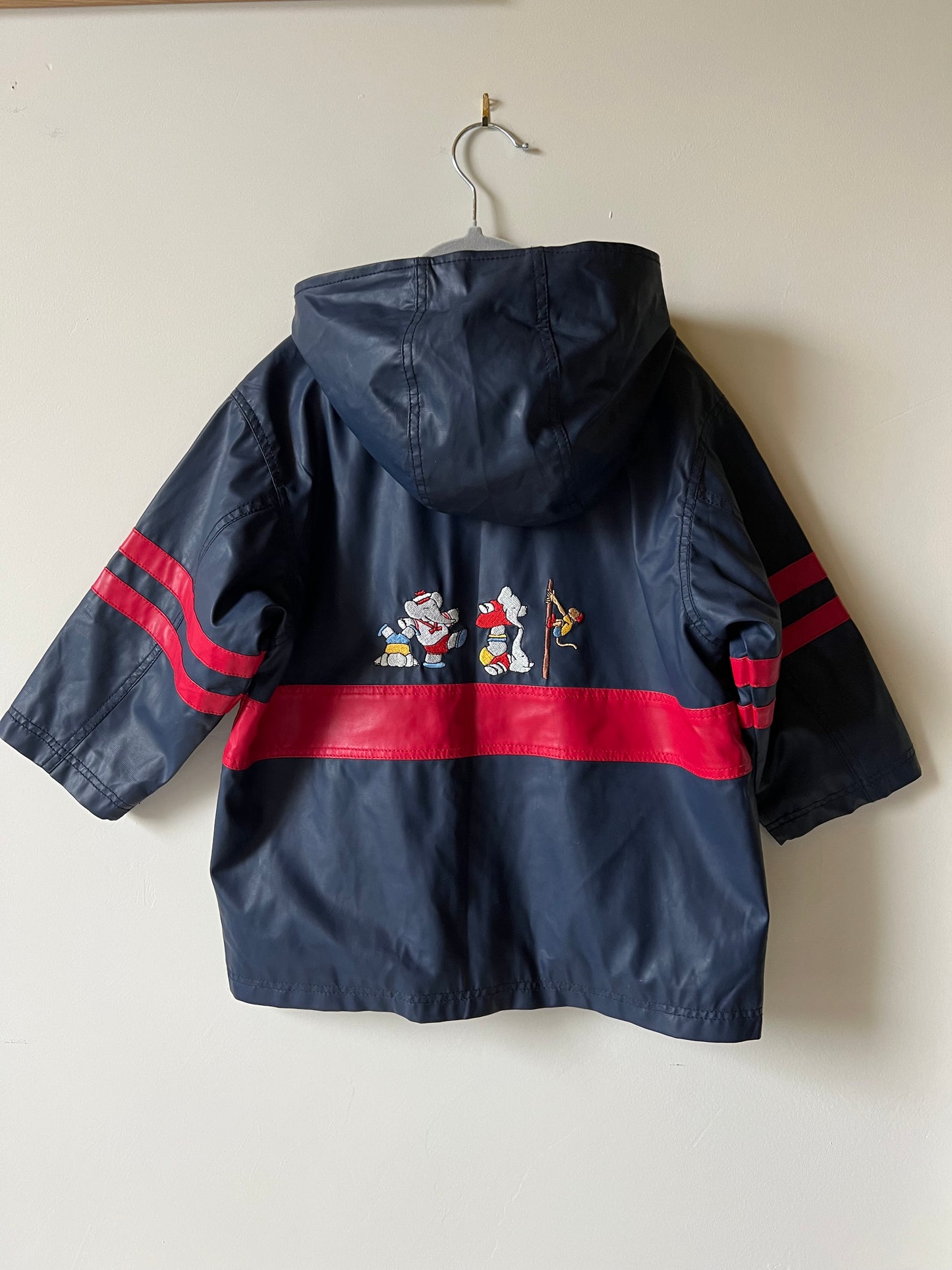 Vintage Babar Raincoat - Age approx 5y