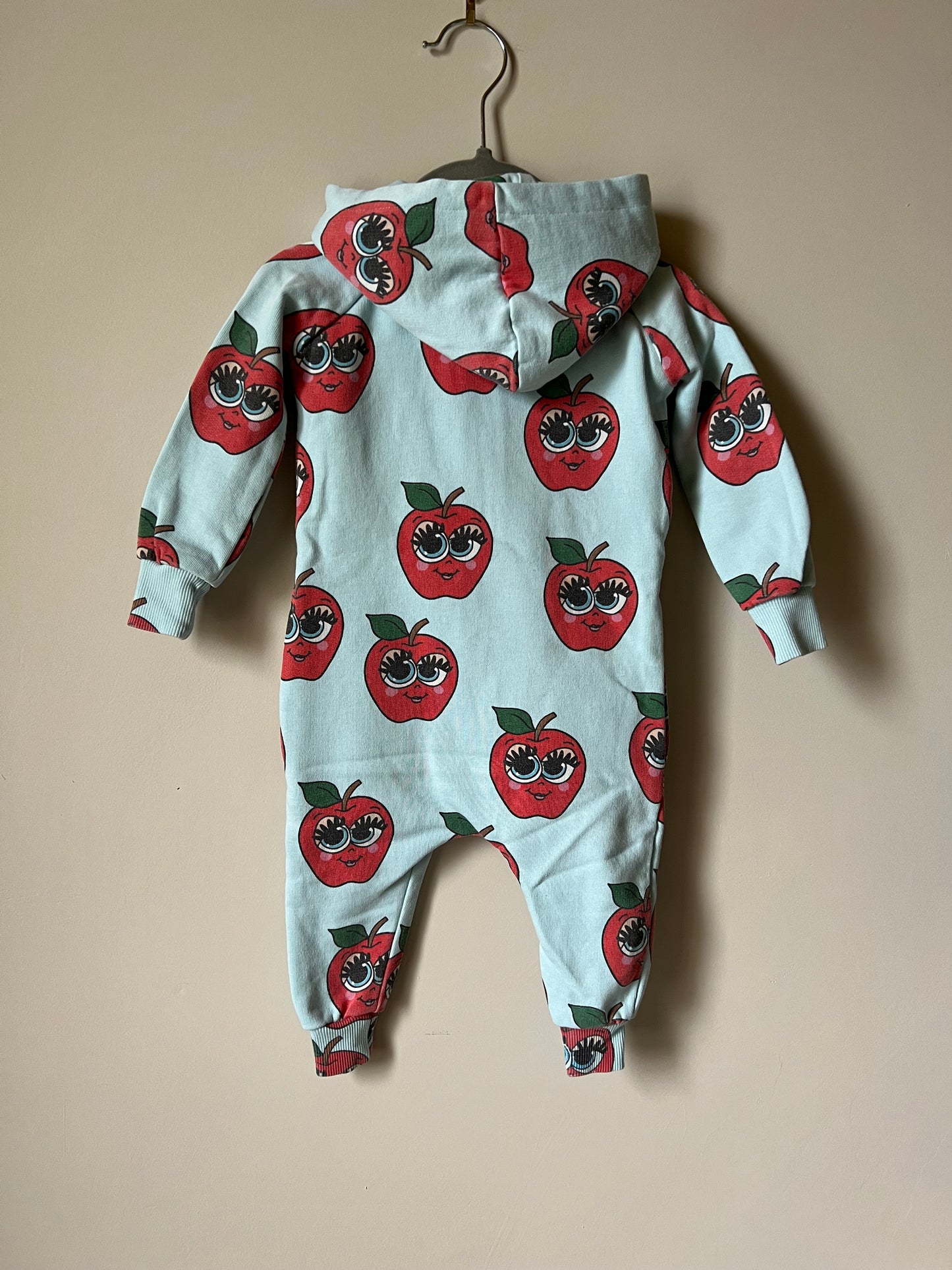 Hugo Loves Tiki Apple Print Zip Up Jumpsuit - Age 3-6m