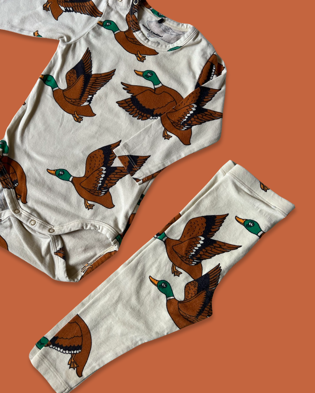 Mini Rodini Mallard Duck Print Leggings - Age 4-9m