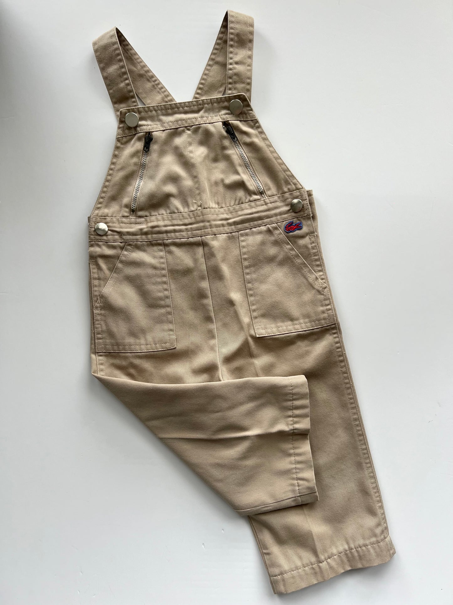 Izod Lacoste Vintage Beige Dungarees - Age 3T