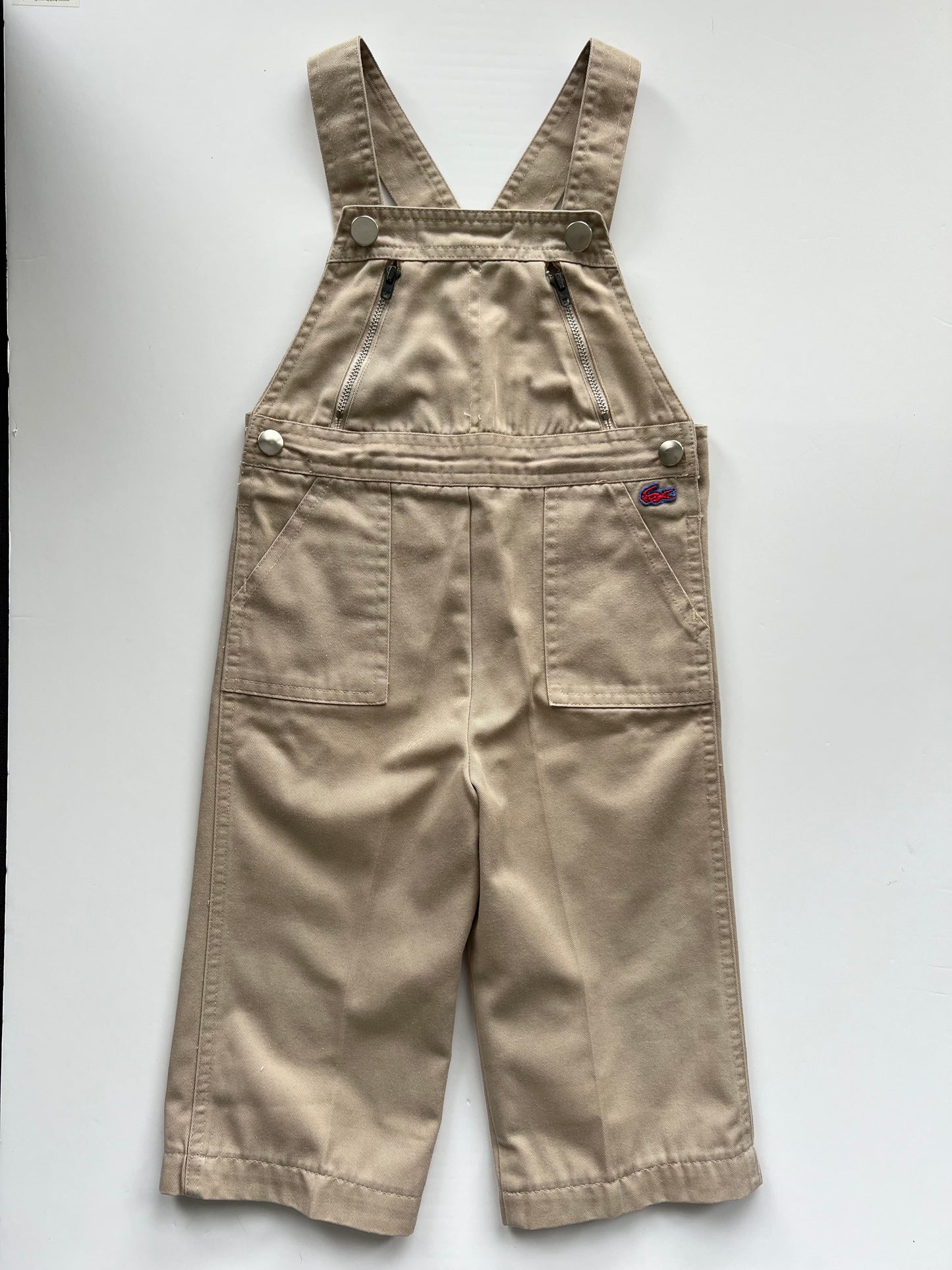 Izod Lacoste Vintage Beige Dungarees - Age 3T