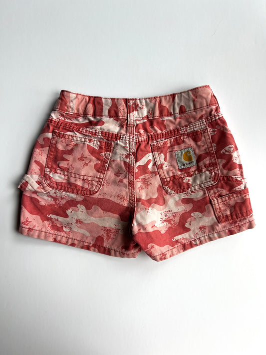 Carhartt Red Camo Canvas Shorts  - Age 6y (could be worn from 4y+ imo)