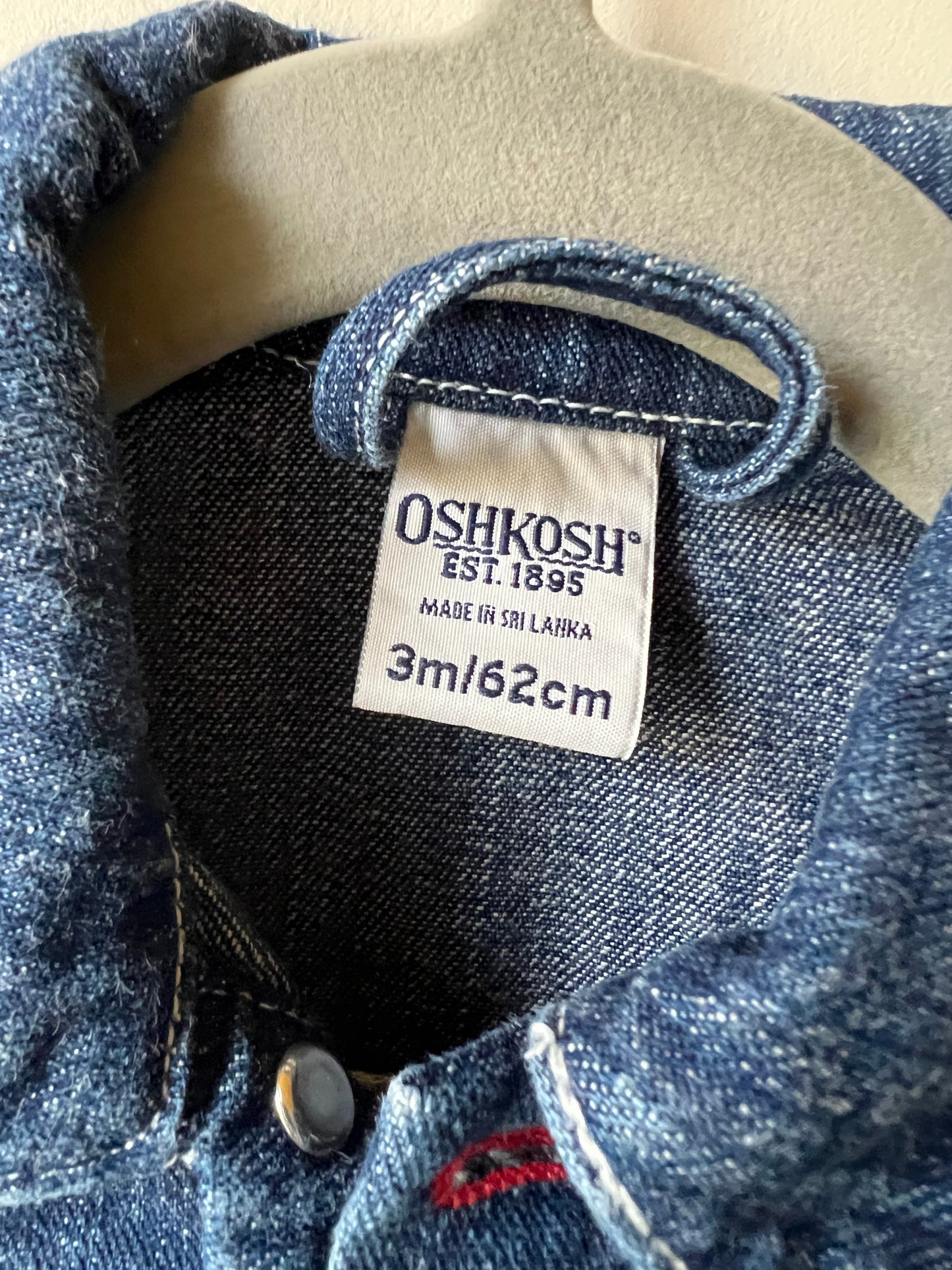 Oshkosh Vintage Denim Jacket - Age 3m