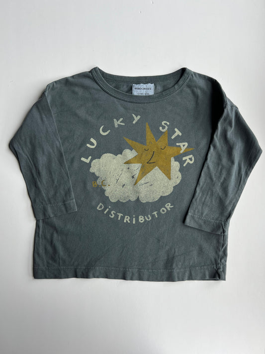 Bobo Choses Lucky Star Distributor Long Sleeve Top - Age 2-3y (generous)