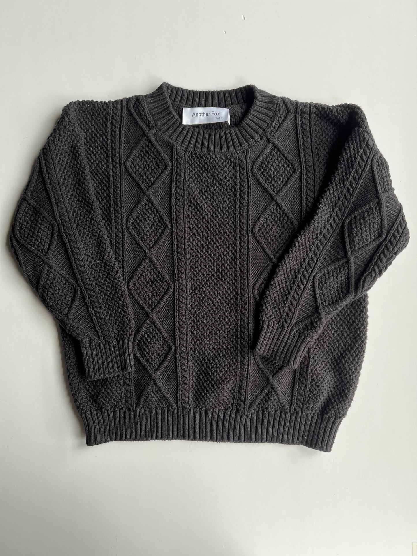 Another Fox Cotton Knit Jumper - Age 7-8y