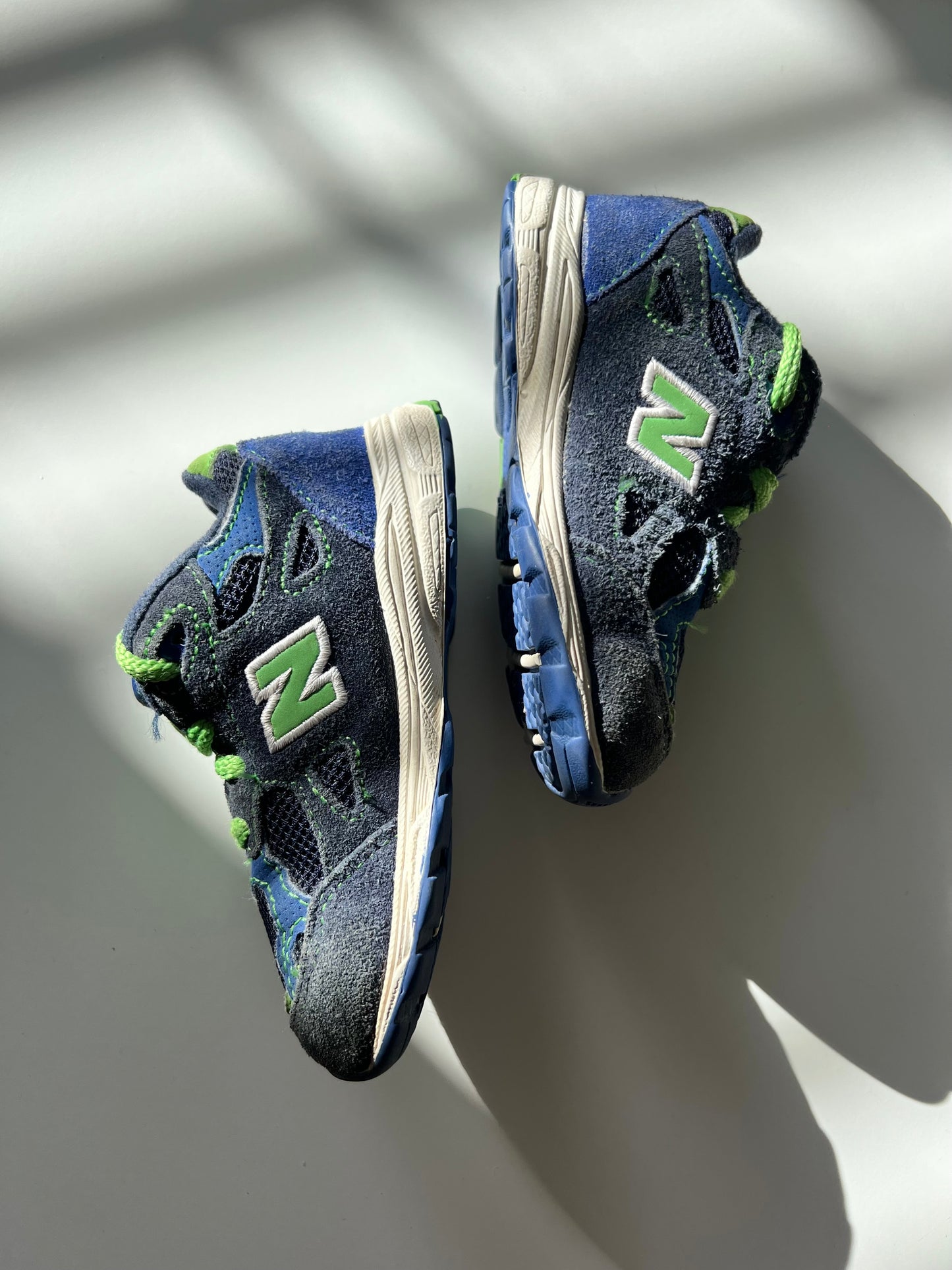 New Balance 990v3 Neon Green Toddler Trainers - Size 5.5uk