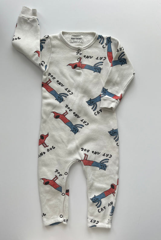 Bobo Choses Cat and Dog All in One Suit - Age 6-12m