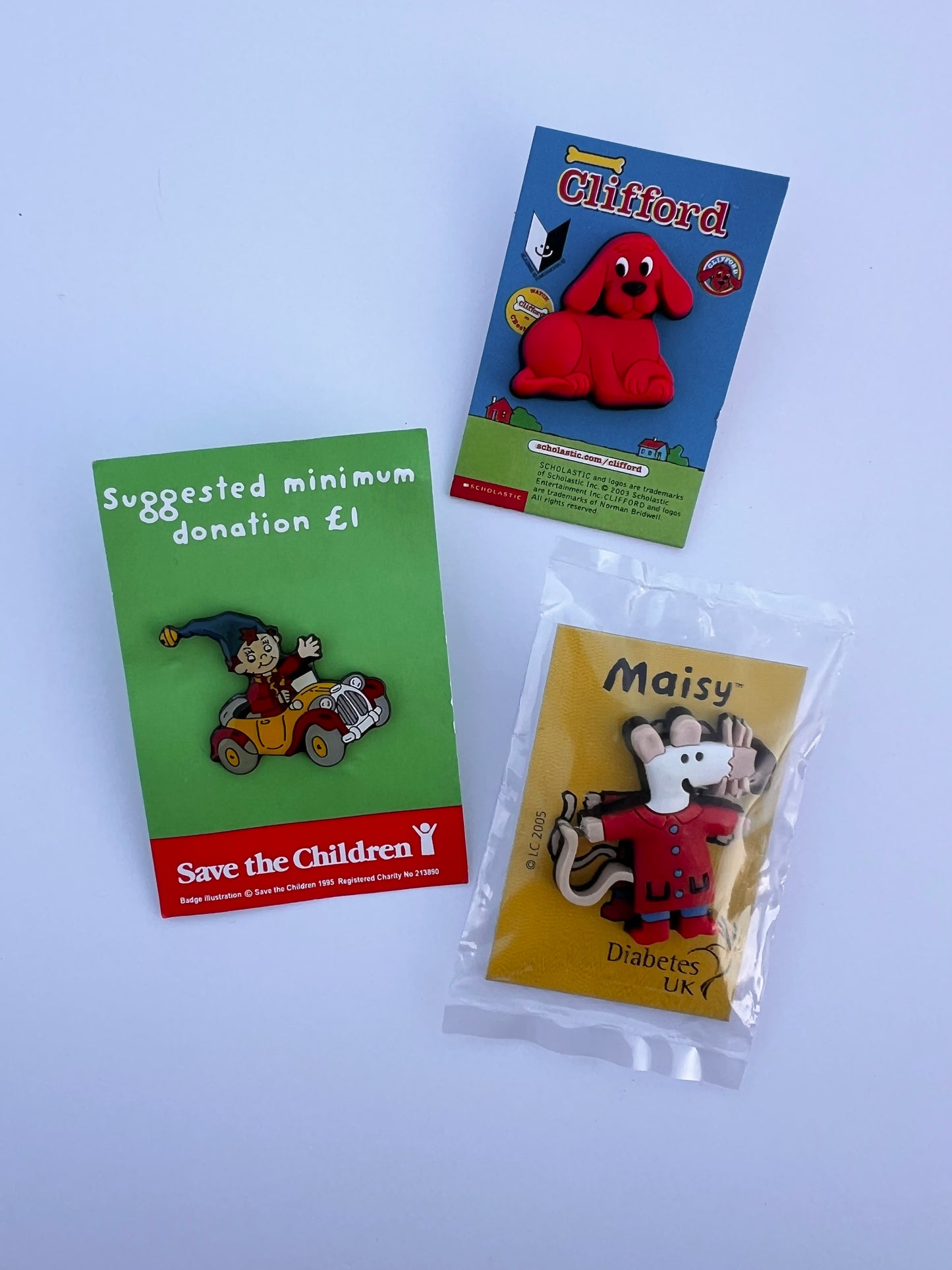 Vintage Character Pin Badges