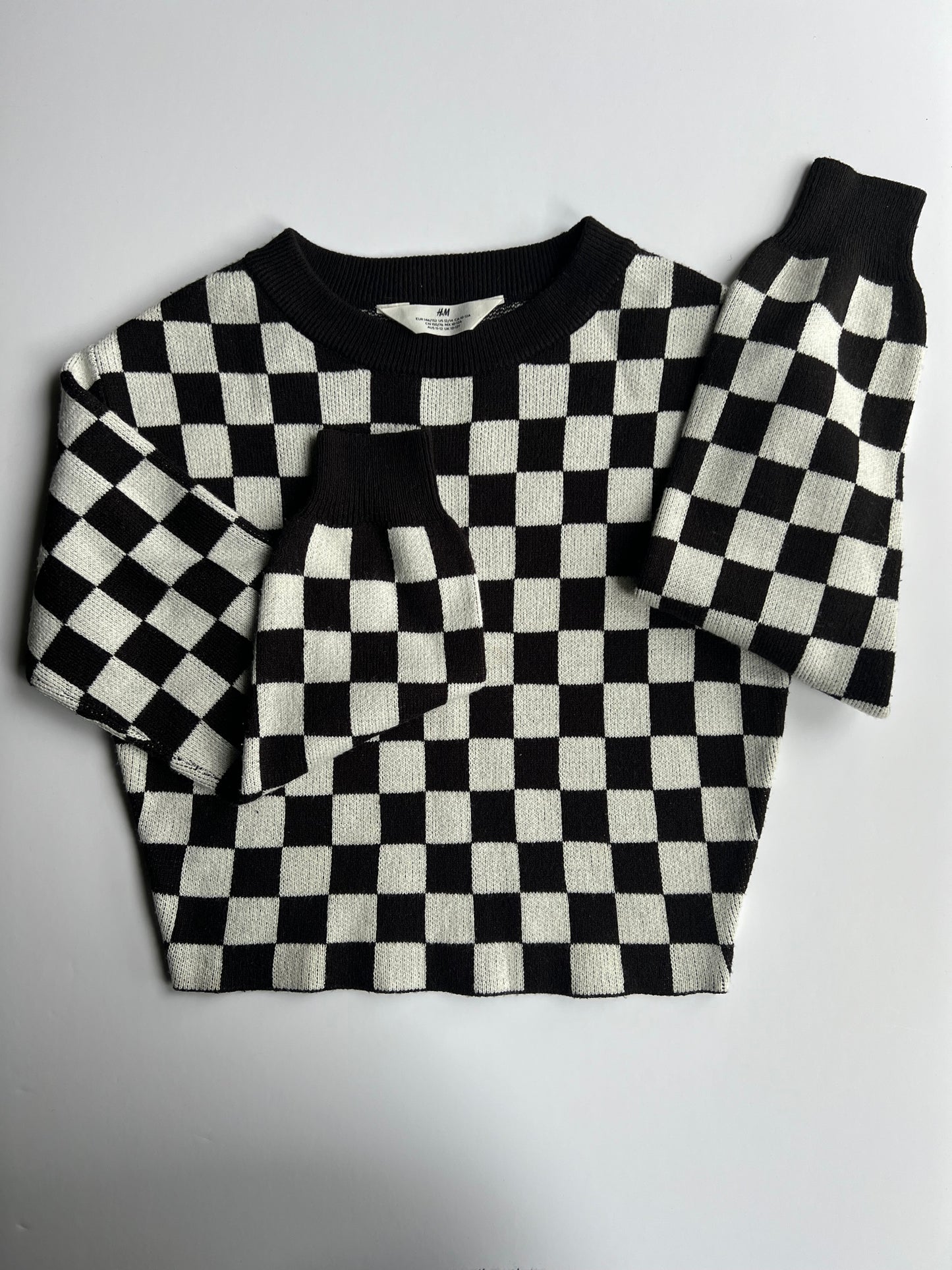 H&M Check Jumper - Age 10-12y