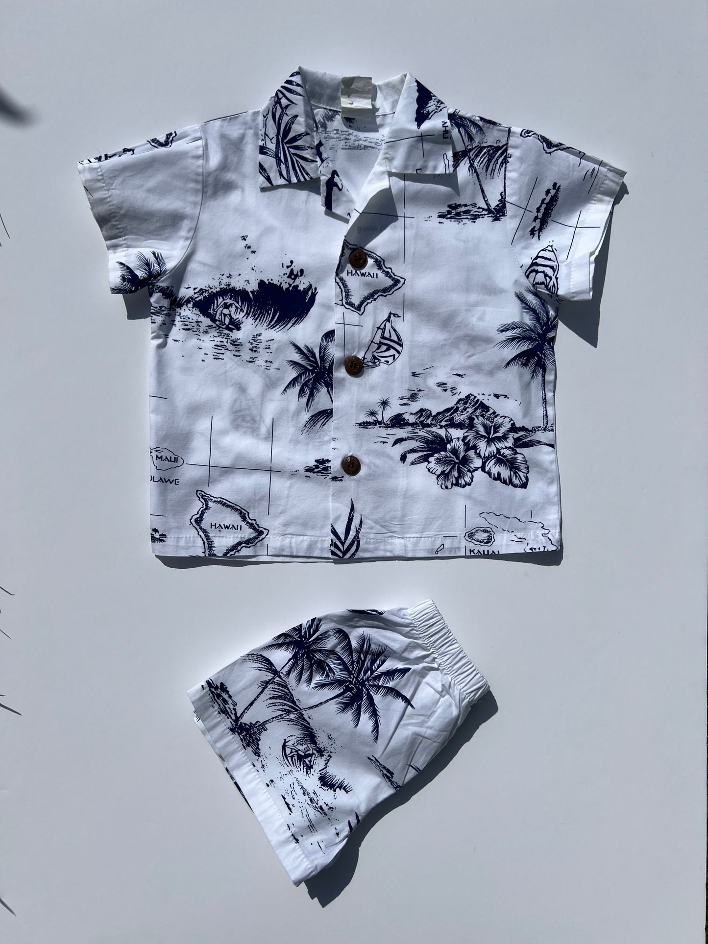 Palmwave Hawaii Cotton Resort Shirt & Shorts Set - Age 2