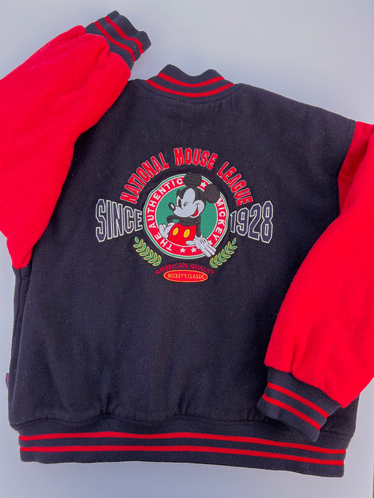 Mickey Mouse Vintage DisneyLand Paris Bomber Jacket - Age 6-8y