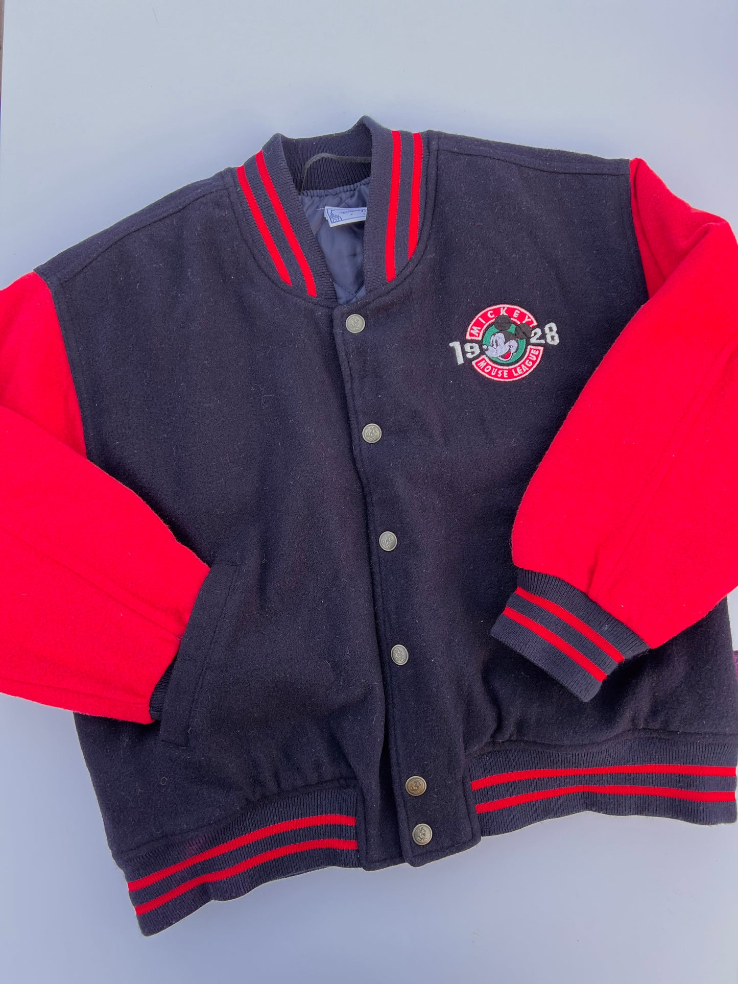 Mickey Mouse Vintage DisneyLand Paris Bomber Jacket - Age 6-8y