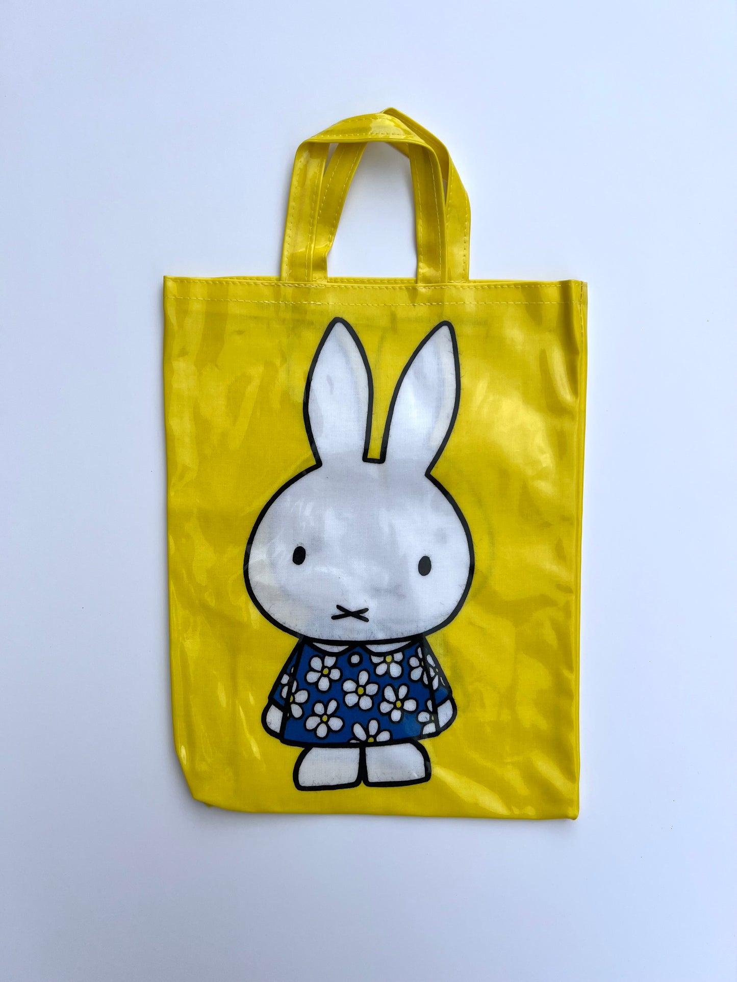 Vintage Yellow Miffy PVC Cotton Bag