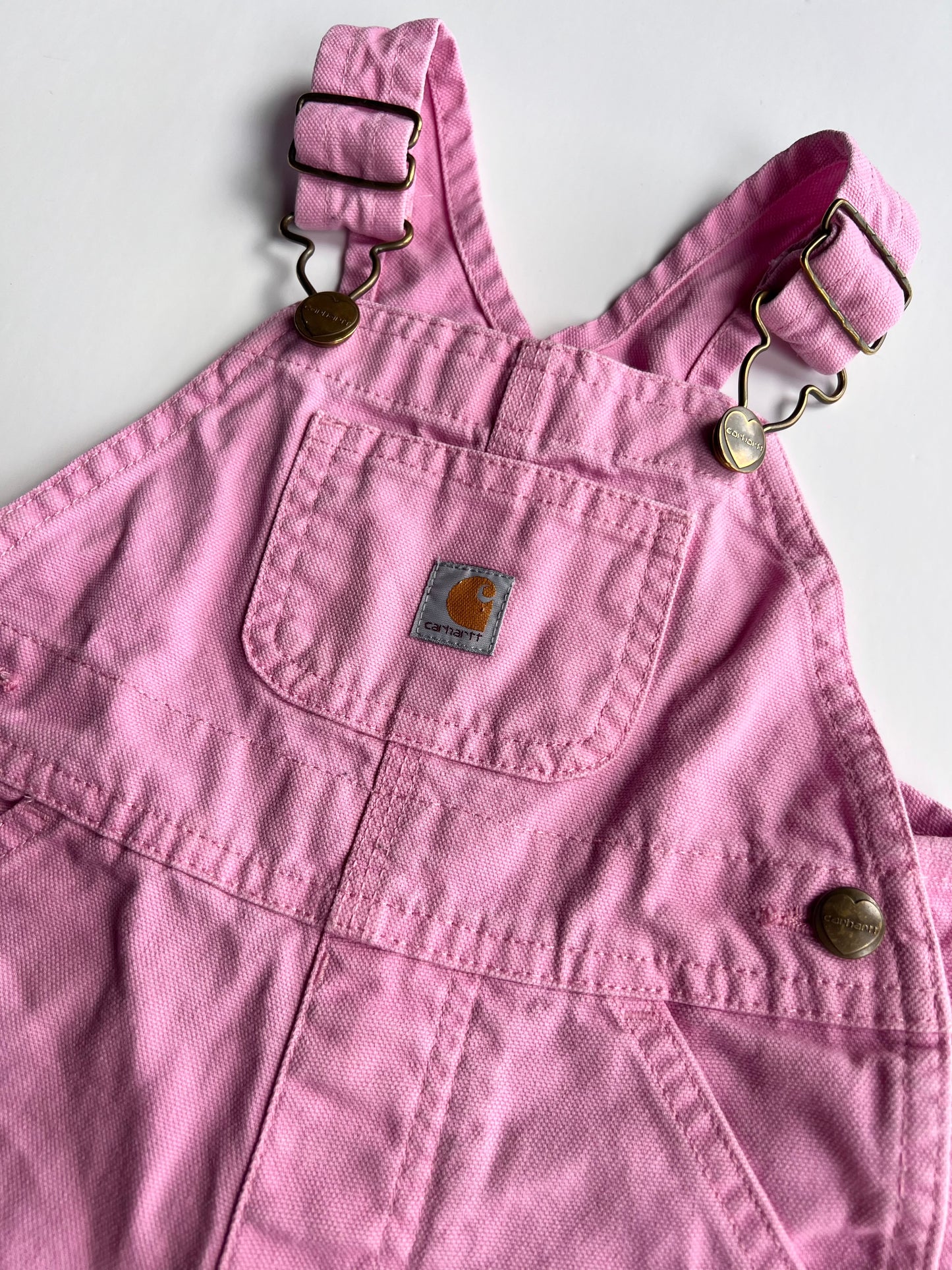 Carhartt Pink Canvas Dungarees - Age 12m