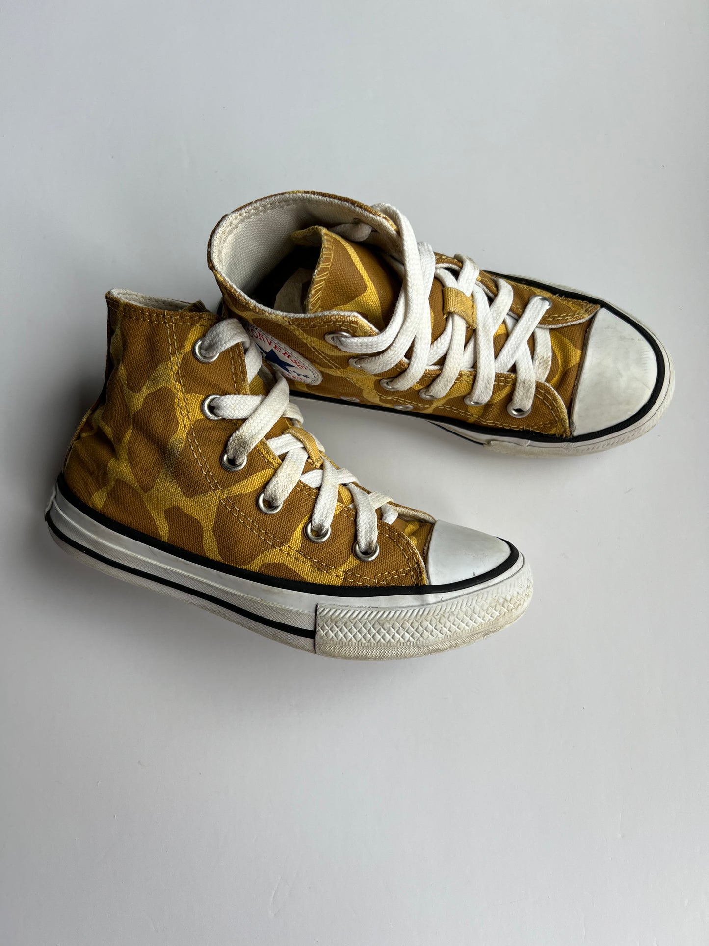 Converse High Top Giraffe Trainers - Size 10.5uk (see description)