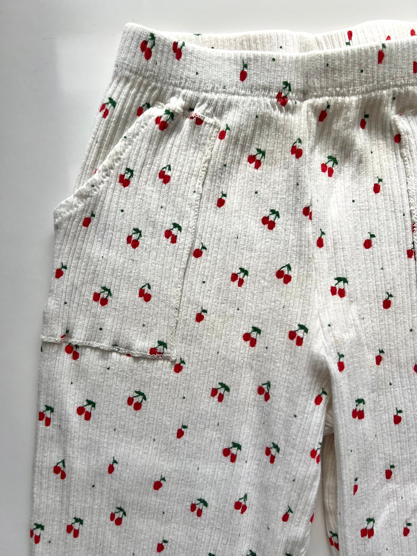 Zara Cherry Print Wide Leg Trousers - Age 4-5y