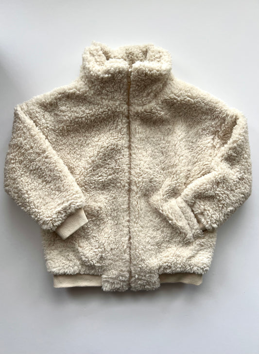 Hunter + Rose Beige Teddy Coat - Age 4-5y (BNWT)