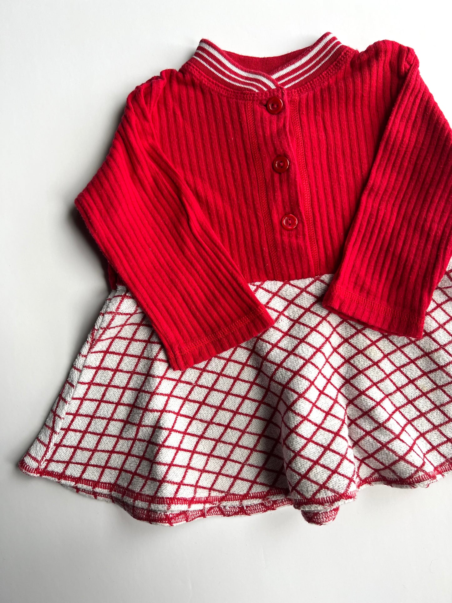 St. Michael’s Vintage Red Dress - Age 6-12m