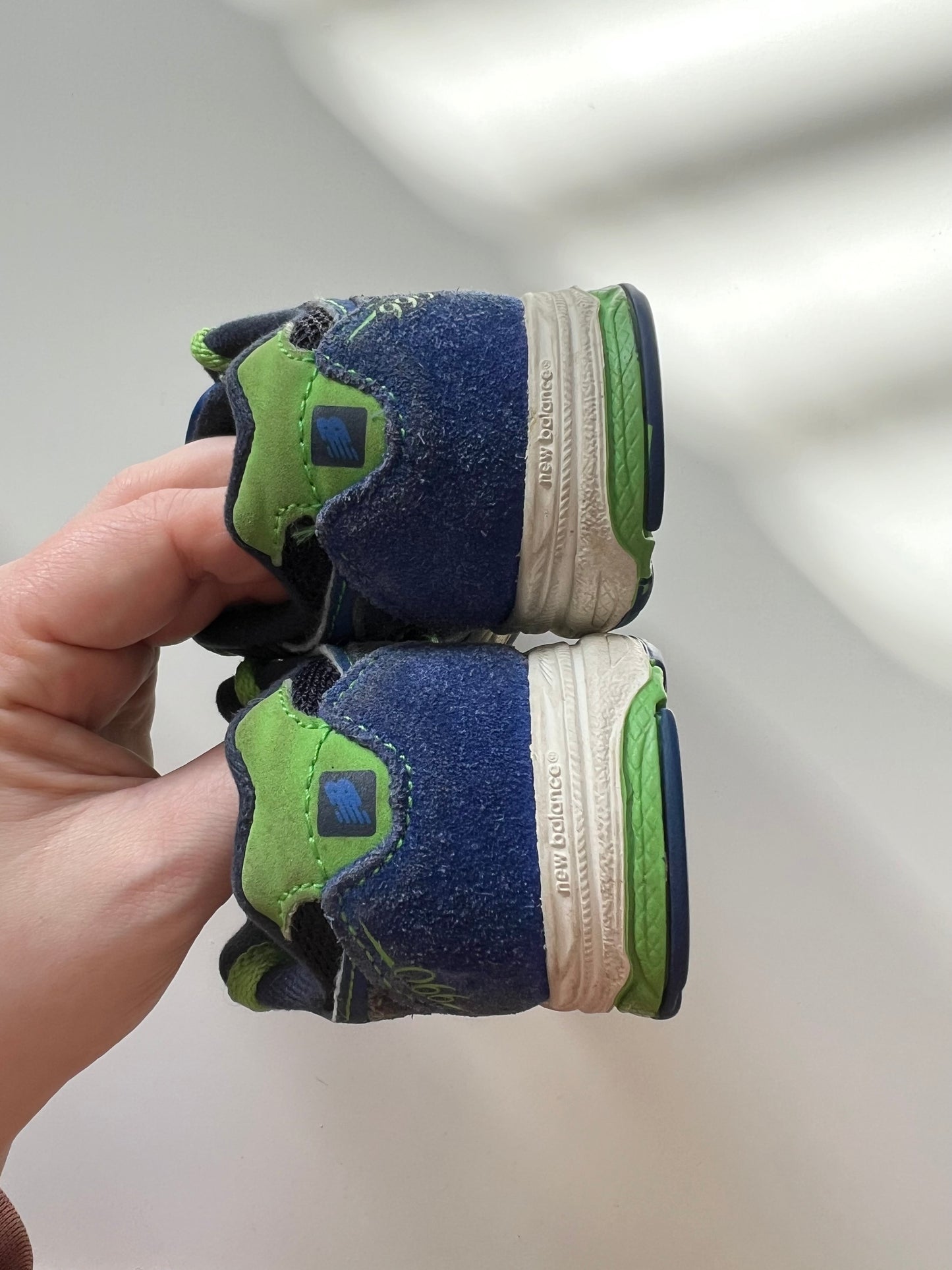 New Balance 990v3 Neon Green Toddler Trainers - Size 5.5uk