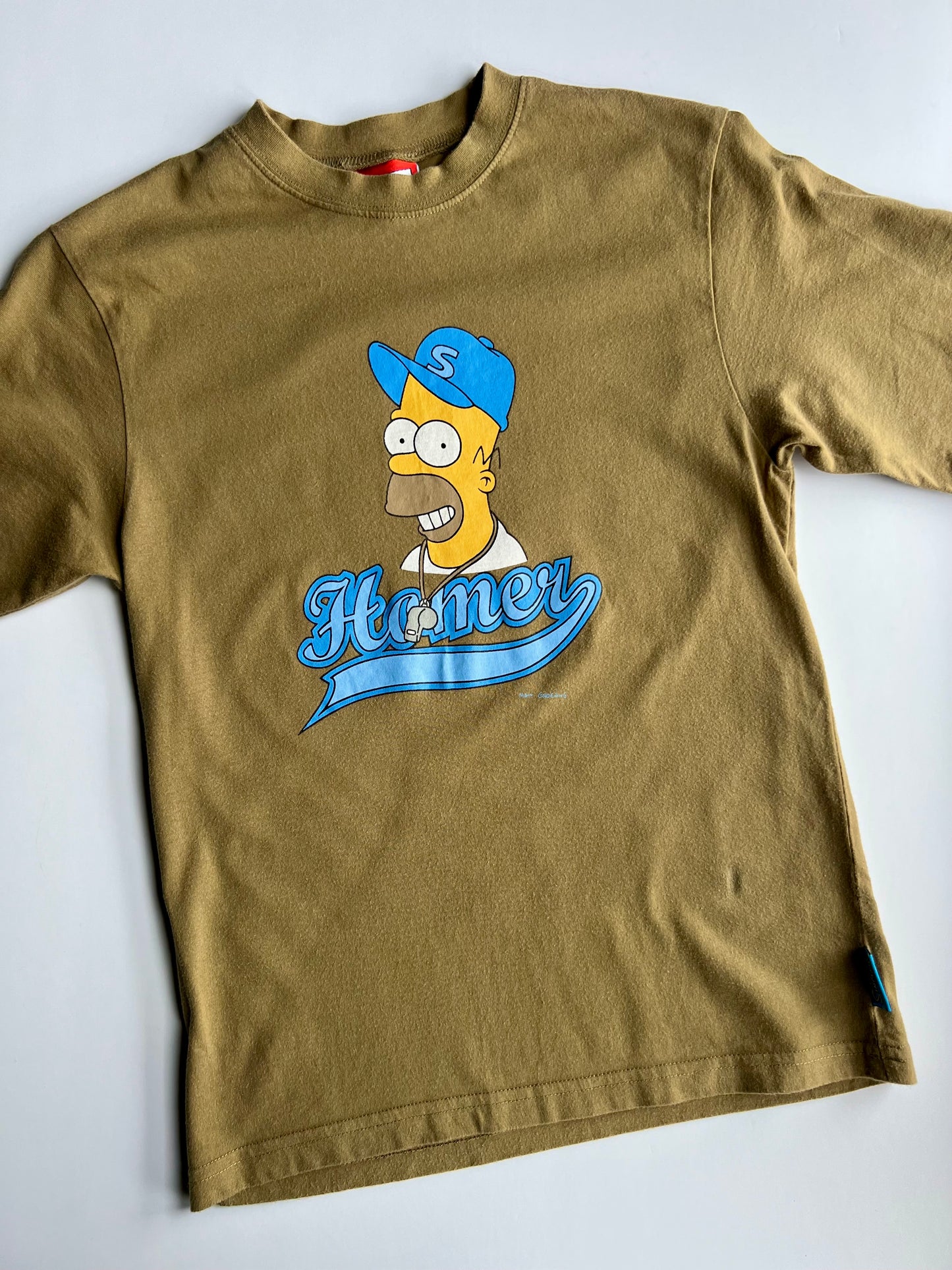 The Simpsons Khaki Vintage Homer T-Shirt - Age 10-11y